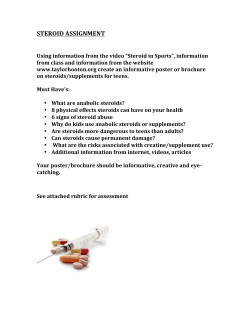 steroid assignment