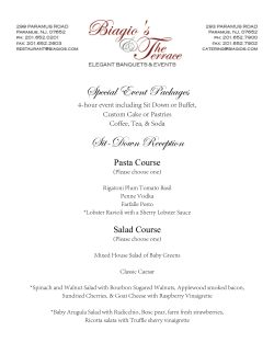 Special Event Packages