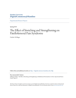 The Effect of Stretching and Strengthening on Patellofemoral Pain