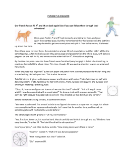 PUNKIN PI-R-SQUARED Our friends Punkin Pi, R2