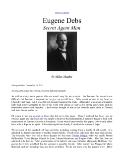 Eugene Debs - Miles Mathis