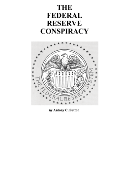 the federal reserve conspiracy
