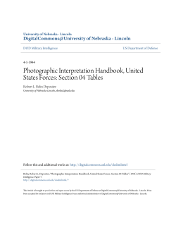 Photographic Interpretation Handbook, United States Forces