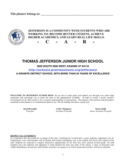 13-14 Jefferson Student Handbook