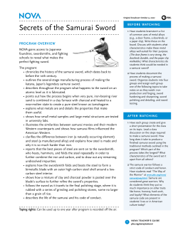 Secrets of the Samurai Sword