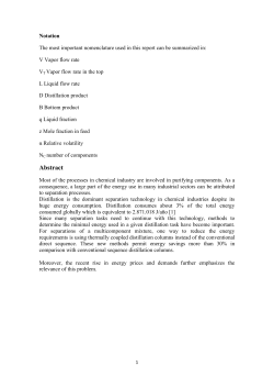 Distillation project