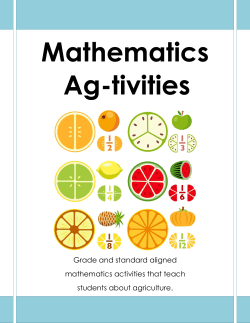 Math Ag-tivities - University of Illinois Extension