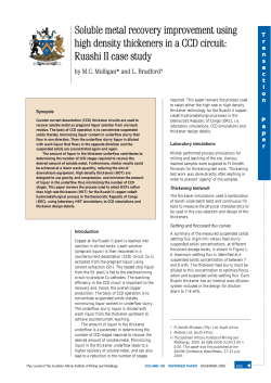 Soluble metal recovery improvement using high density