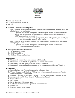 Calcium - Drexel University