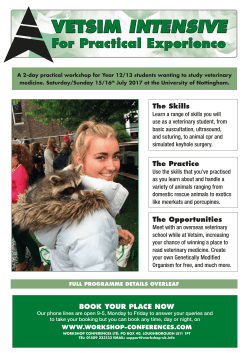 Brochure - Workshop Conferences