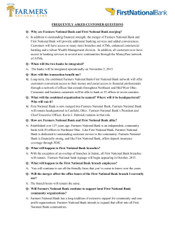 Questions Commonly Asked by Customers during Bank Mergers