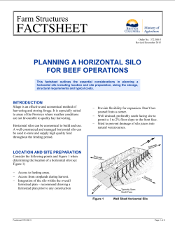Planning a Horizontal Silo for Beef Operations
