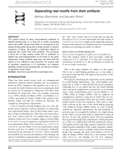 BIOINFORMATICS