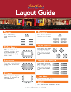 Layout Guide - UCI Student Center
