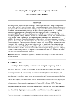 Free Shipping 3.0: Leveraging Scarcity and Popularity Information