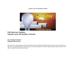 Full Spectrum Lighting Schools Learn The