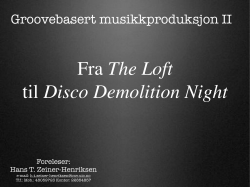 Forelesning 01.03.2010