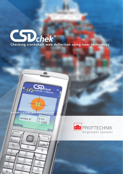 Checking crankshaft web deflection using laser technology