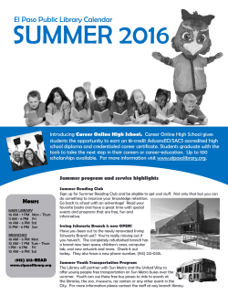 DOWNLOAD our Calendar of Events