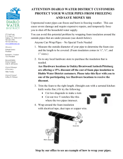attention diablo water district customers protect your water pipes