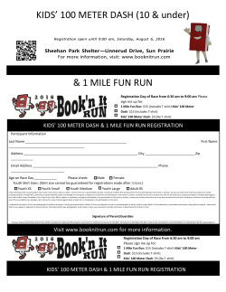 Kids` Registration and Waiver Form