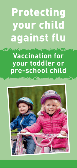 Protecting your child against flu