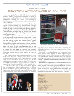 movers and shakers - Edible Communities Network