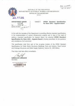 DPWH Standard SpecIfications for Item 1041