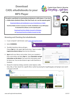 This guide is specifically for downloading eAudiobooks to MP3