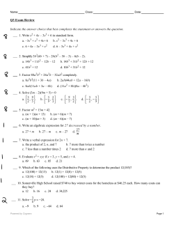 Indicate the answer choice that best completes the statement or