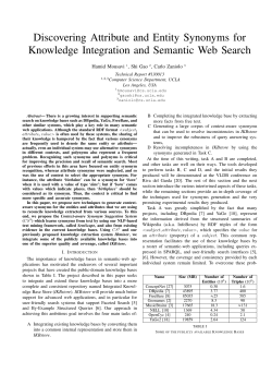 Discovering Attribute and Entity Synonyms for