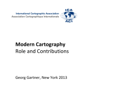 Modern Cartography Role and Contributions
