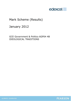Mark scheme - Edexcel
