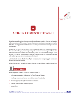 6 A TIGER COMES TO TOWN-II