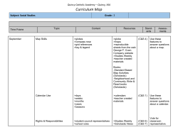 Grade 2 Social Studies - Quincy Catholic Academy