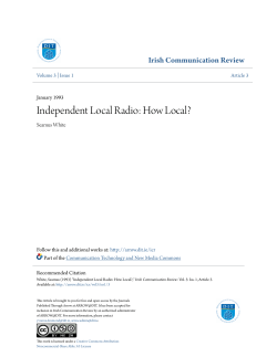 Independent Local Radio: How Local?