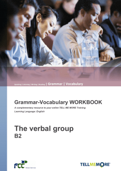 The verbal group