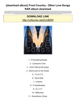 Front Country - Other Love Songs RAR album