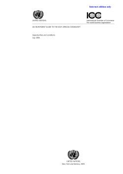 Investment Guide to the East African Community