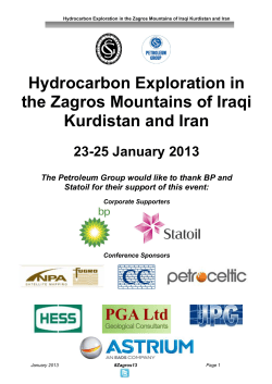 Hydrocarbon Exploration in the Zagros Mountains of Iraqi Kurdistan