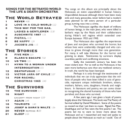 The World Betrayed The Stories The Survivors