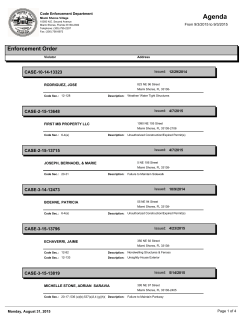 Agenda - Miami Shores Village