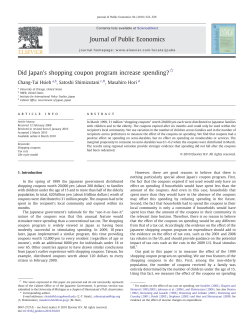 Did Japan`s shopping coupon program increase spending?