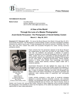 Press Release - Bruce Museum