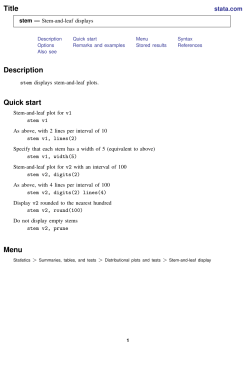 Stem - Stata