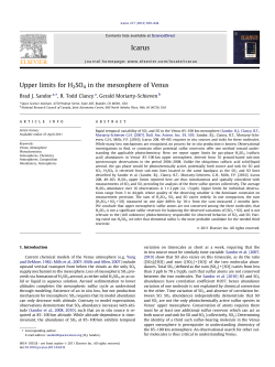 Upper limits for H2SO4 in the mesosphere of Venus