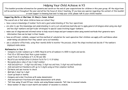 Helping Your Child in Year 3