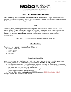 2017 Line Following Challenge