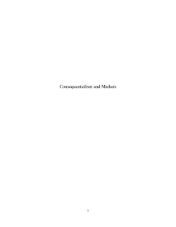 Consequentialism and Markets