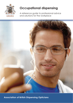 Occupational dispensing